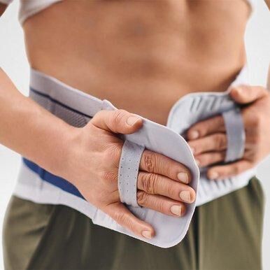 Bauerfeind LumboTrain straight Rückenbandage für Männer