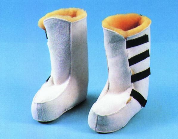 Pellis Schaffell-Stiefel mit Klettverschluss