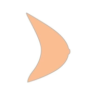 Vorschau: amoena Essential 2S Brustprothese ivory, mittlere Brustform, symmetrische Form