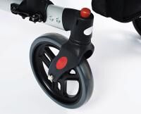 Vorschau: RIDDER Rollator Mio doppelt zusammenfaltbar mit Ankipphilfe, Sitz, Rückengurt u. Reflektoren