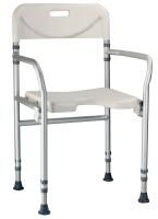 Rehaforum Duschstuhl RFM faltbar und platzsparend, Höhe 92-99 cm