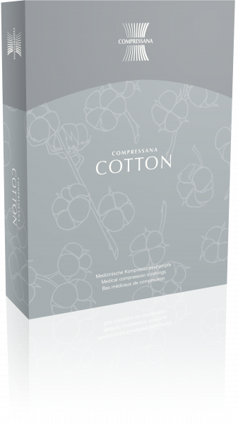 COMPRESSANA Cotton Kompressionsstrümpfe m. Baumwolle für juckende und trockene Haut in versch. Länge