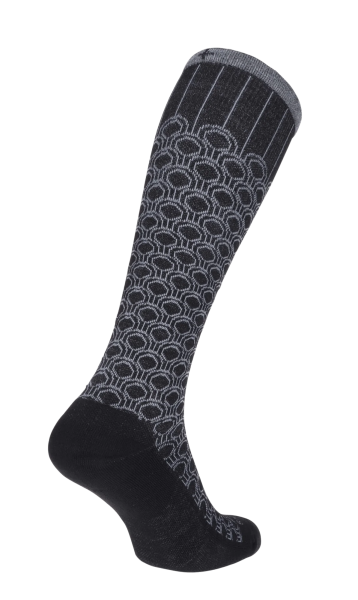 SockWell Deco Dot Damen modische Kompressionsstrümpfe mit leichter Kompression15-20 mmHg black