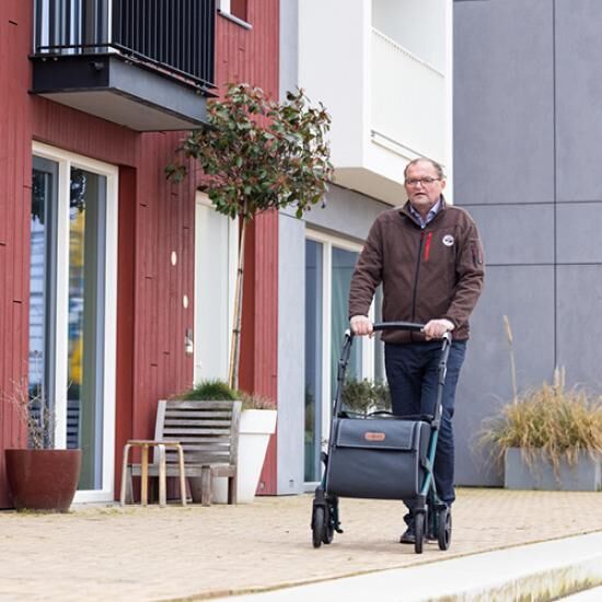 SALJOL Rollz Flex² Einkaufs-Rollator mit Tasche, individuell einstellbarer Handgriff und faltbar