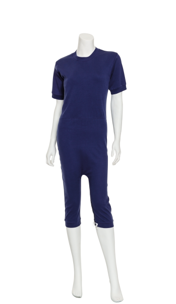 suprima CareFunction Inkontinenz Pflegeoverall Slim, kurz, teilbarer Reißverschluss am Bein