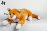 Vorschau: RobiCare® interaktive Therapiekatze "orange-weiß" Demenz-Plüschtier, mit Bewegungssensor