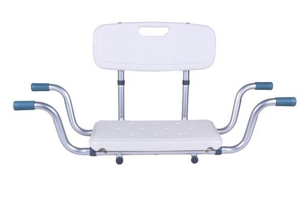 ANTAR Badewannen Einhängesitz aus Aluminium mit Rückenlehne u. Breitenverstellung von 83-78 cm