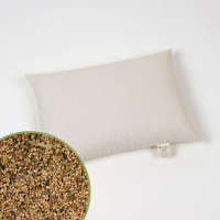 Vorschau: Mudis Natur-Kinderkissen 30 x 45 cm, Füllung: Hirseschalen mit Kräuter