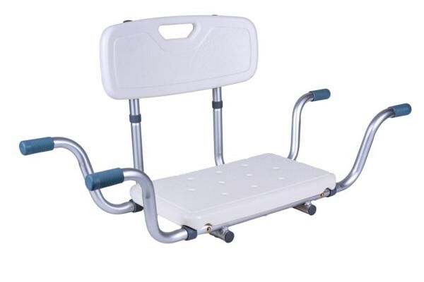 ANTAR Badewannen Einhängesitz aus Aluminium mit Rückenlehne u. Breitenverstellung von 83-78 cm