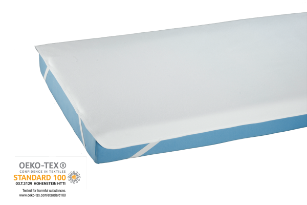 suprima 3531 Inkontinenz Bettauflage Molton mit 4 Eckgummis PU beschichtet - 100 x 200 cm