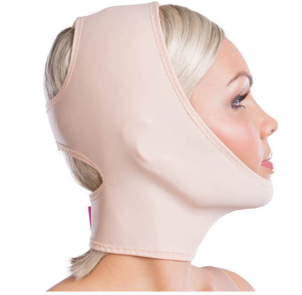 Lipoelastic Gesichtsbandage FM special Kompressions-Gesichtsbandage mit 3 Klettverschlüssen