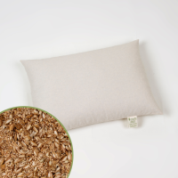 Vorschau: Mudis Natur-Kinderkissen 30 x 45 cm, Füllung: Hirseschalen und Dinkelspelzen