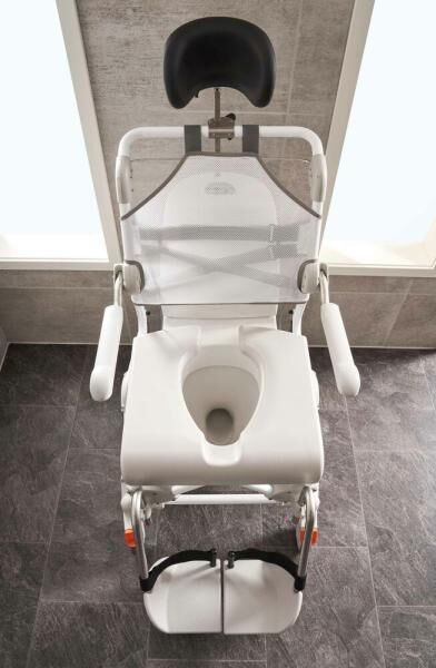 etac Swift Mobil Tilt-2 XL Dusch- und Toilettenrollstuhl mit Kippfunktion u. Kopfstützen