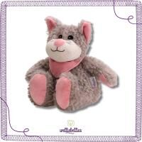 welliebellies® "Katze groß" Wärmekuscheltier mit Bio-Hirse-Füllung, spendet bis zu 90 min Wärme