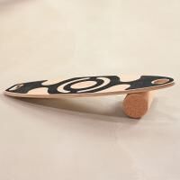 Vorschau: ARTZT vitality Balance Board 75 x 25 cm aus Echtholz mit Korkrolle zum Training des Gleichgewicht