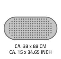 Vorschau: RIDDER Badewanneneinlage Lense aus 100% PVC in Transparent - 38 - 88 cm mit Saugnäpfen