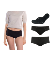 SELENACARE atmungsaktive Periodenunterwäsche Starterset für Teens, waschbare Binde + Slip