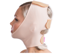 Vorschau: Lipoelastic Gesichtsbandage FM special Kompressions-Gesichtsbandage mit 3 Klettverschlüssen