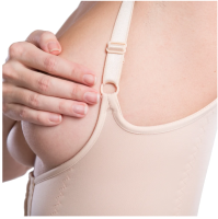 Vorschau: lipoelastic VF Body Variant postoperatives Kompressionsmieder mit Hygieneöffnung u. Hakenverschluss