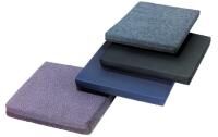 MORITZ REHA-HILFEN Sitzkissen für Rollstühle aus Velours 46x42x4 cm, grau