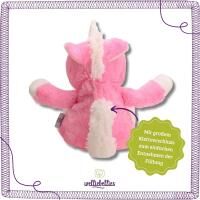 Vorschau: welliebellies® "Einhorn groß" Wärmekuscheltier mit Bio-Hirse-Füllung, spendet bis zu 90 min Wärme