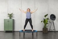 Vorschau: bellicon Trampolin Klassik mit Klappbeinen, 100 cm für Basisübungen, starke Seilringstärke