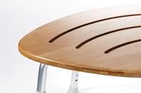 Vorschau: RIDDER Bad-Hocker Sam höhenverstellbar aus Bambus, rutschhemmende Sitzfläche