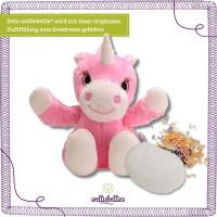 Vorschau: welliebellies® "Einhorn groß" Wärmekuscheltier mit Bio-Hirse-Füllung, spendet bis zu 90 min Wärme