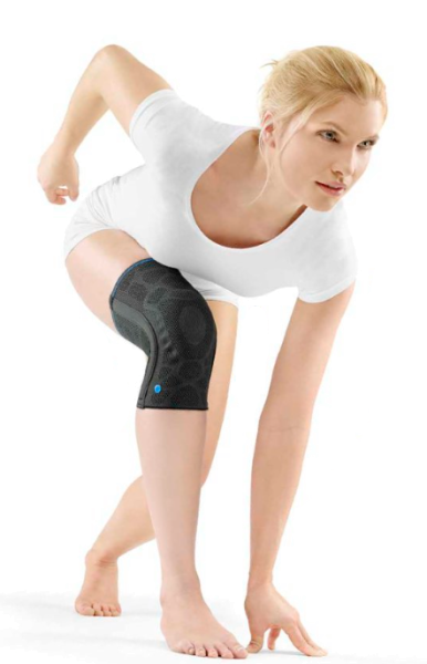 Ofa Dynamics Plus Kniebandage mit Pelotte unterstützt das Kniegelenk durch komprimierende Wirkung