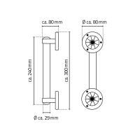 Vorschau: RIDDER Bad Haltegriff Pro mit ergonomisch geformter Grifffläche in verschiedenen Längen