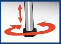 Vorschau: Vital Comfort Trittstufe mit Anti-Rutsch-Fläche - belastbar bis 150 kg, 46,5 x 34 x 24 cm