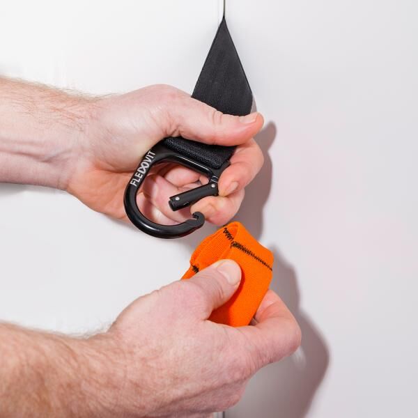 FLEXVIT Tür-Anker zur Fixierung der Bänder an der Tür, variabel und schnell fixierbar ohne Bohren