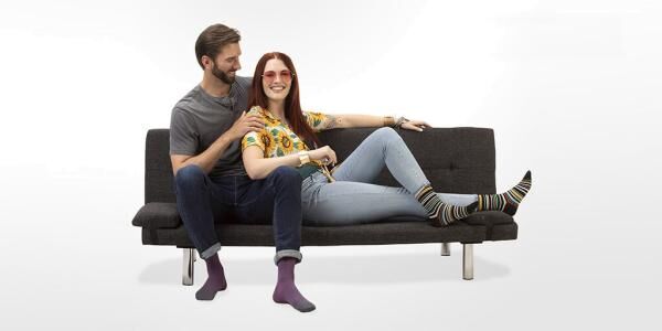 COMPRESSANA Kompressionskniestrumpf Lifestyle Vibe für Freizeit, Reise, Sport und Beruf