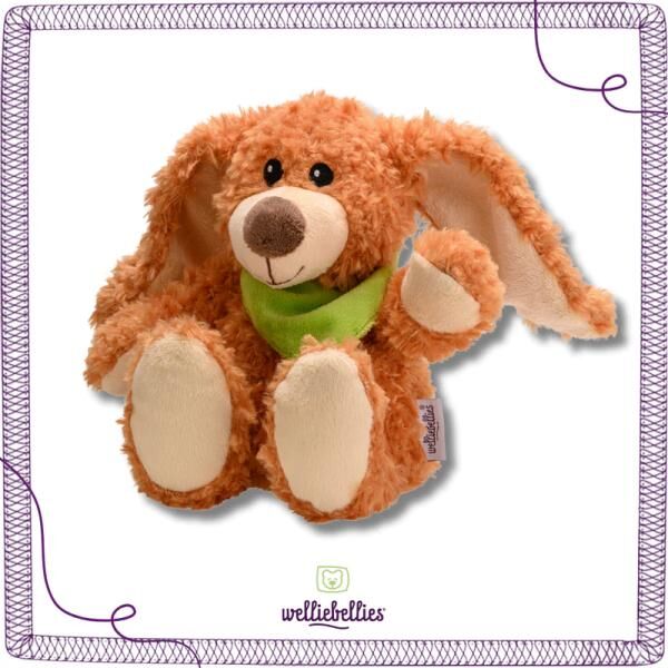 welliebellies® "Hase groß" Wärmekuscheltier mit Bio-Hirse-Füllung, spendet bis zu 90 min Wärme