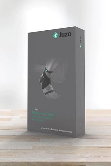 JuzoFlex Malleo Xtra strong atmungsaktive Sprunggelenkbandage mit Silikonpelotten