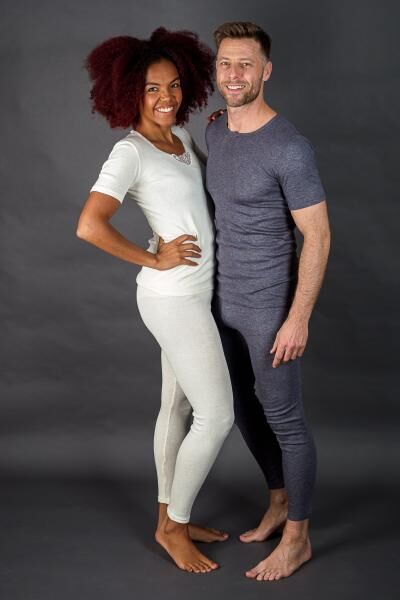 Moser Care Lamwolle Shirt unisex mit kurzem Arm und Rundhals aus 40% Lammwolle