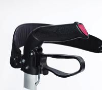 Vorschau: RIDDER Rollator Mio doppelt zusammenfaltbar mit Ankipphilfe, Sitz, Rückengurt u. Reflektoren