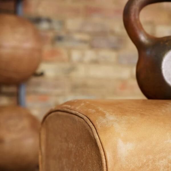 ARTZT Vintage Series Pferd Sitzbank aus echtem Rindsleder im Vintagelook