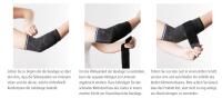 Vorschau: Ofa Dynamics Plus Ellenbogenbandage, Silikonpelotten sorgen für eine gleichmäßige Druckverteilung