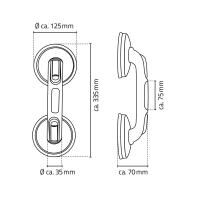 Vorschau: Ridder Reise-Sauggriff Rob S, weiß, ABS