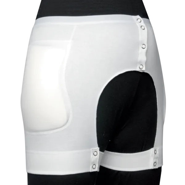 suprima Hüftprotektor-Anlegeslip knöpfbar ohne Protektoren mit Druckknopfverschluss an der Vordersei