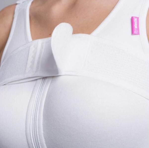 lipoelastic PS SPECIAL nahtloser postoperativer Kompressions-BH mit Klettstreifen am Rücken