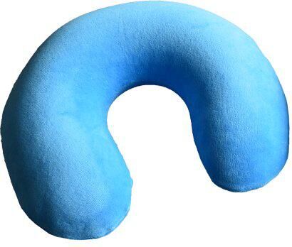 ANTAR Nackenkissen - Orthopädisches Reisekissen in Blau oder Gelb, 33 x 33 x 11 cm