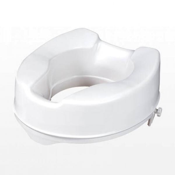 ANTAR Toilettensitzerhöhung 15 cm Höhe mit Deckel und Schließmechanismus, Belastbarkeit