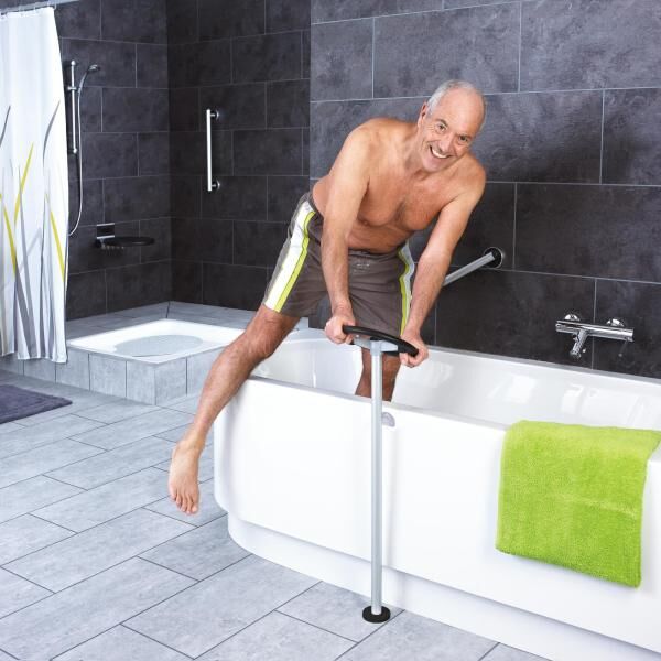 RIDDER Badewannen-Einstiegshilfe Zac mit rutschhemmenden und ergonomisch gestalteten Griffen