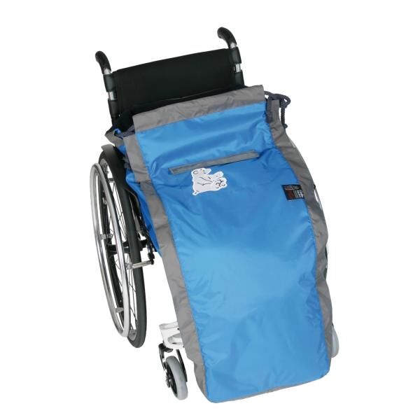 Pellis Medica Kinder-Schlupfsack Sören für Rollstühle wasserdichtes Nylon mit rundum Reißverschluss