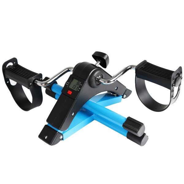 Vital Comfort faltbarer Pedaltrainer für gelenkschonendes Training, blau