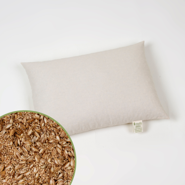 Mudis Natur-Kinderkissen 30 x 45 cm, Füllung: Hirseschalen und Dinkelspelzen