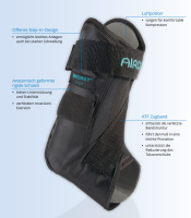 Vorschau: DJO Global AIRCAST® Airgo™ Sprunggelenkorthese zur Stabilisierung des Sprunggelenks mit Luftpolster