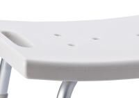 Vorschau: RIDDER Bad-Stuhl Sam, höhenverstellbar, weiß, rutschhemmende Sitzfläche